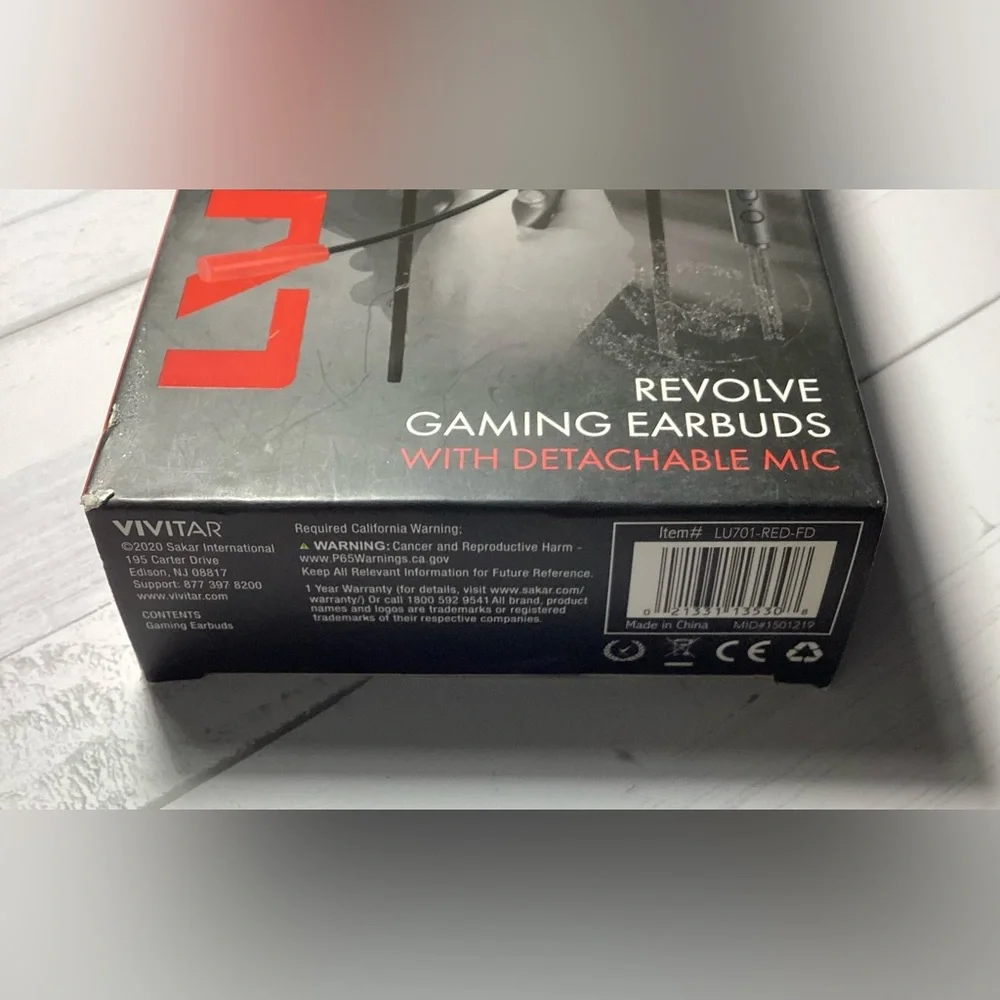 LVLUP Revolve Gaming Earbuds with Detachable Mic